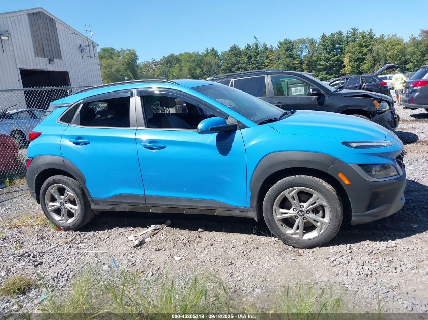 2022 Hyundai Kona Sel VIN: KM8K6CAB2NU923083 Lot: 43205319