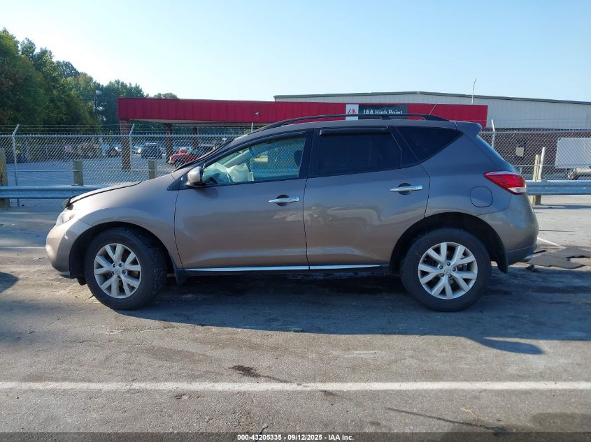 2011 Nissan Murano Sv VIN: JN8AZ1MW8BW163451 Lot: 43205335