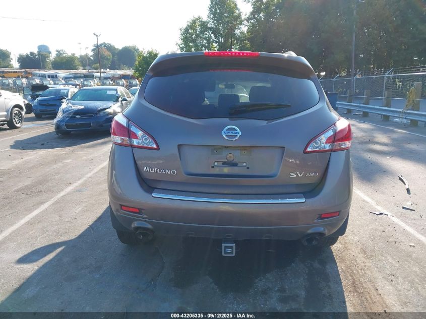 2011 Nissan Murano Sv VIN: JN8AZ1MW8BW163451 Lot: 43205335