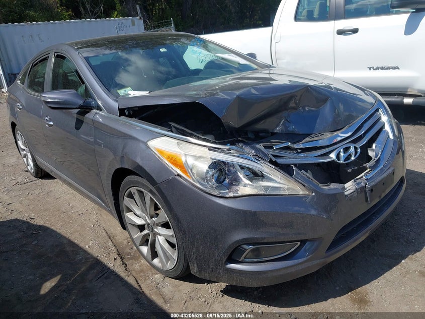 2012 Hyundai Azera grey sedan gasoline KMHFH4JG0CA191967 photo #1