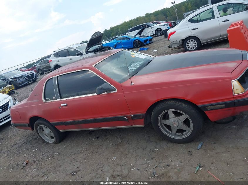 1986 Ford Thunderbird VIN: 1FABP46F8GH202433 Lot: 43205549