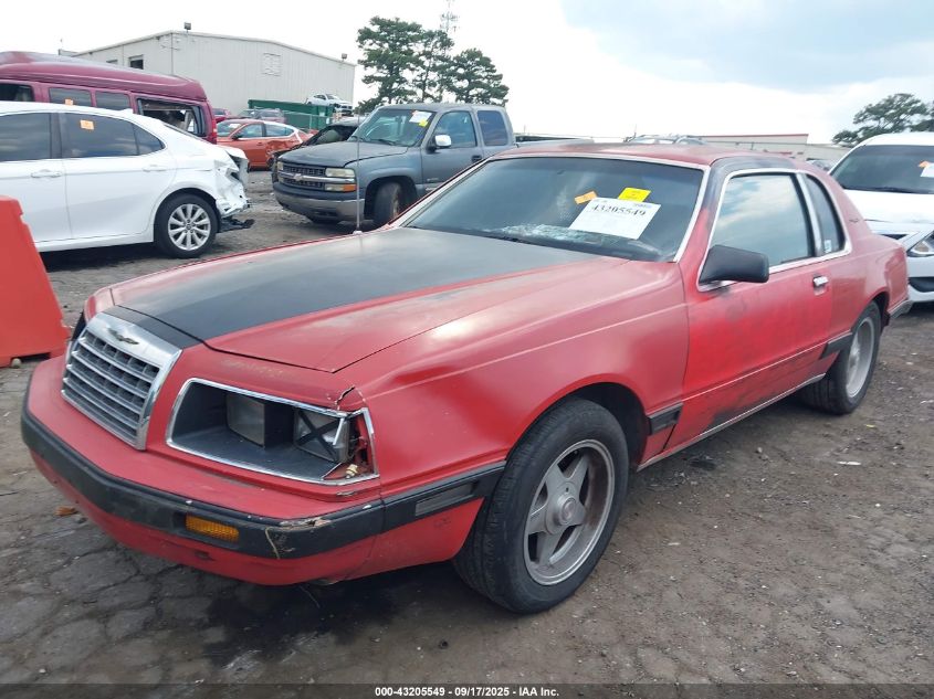 1986 Ford Thunderbird VIN: 1FABP46F8GH202433 Lot: 43205549