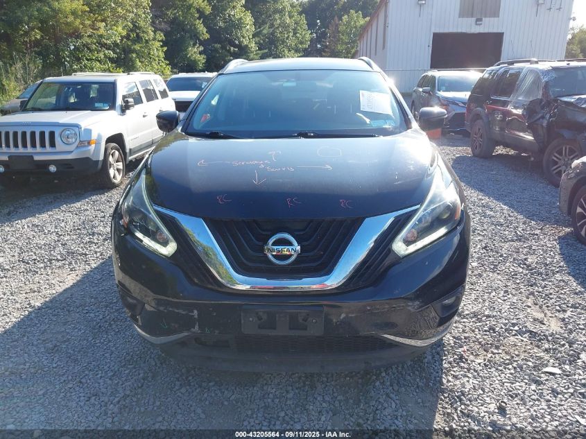 2018 Nissan Murano Sv VIN: 5N1AZ2MHXJN116912 Lot: 43205564