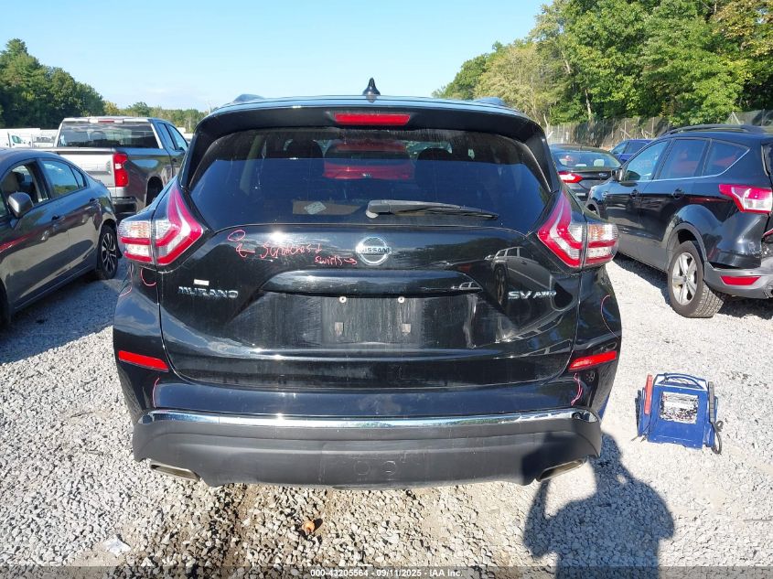 2018 Nissan Murano Sv VIN: 5N1AZ2MHXJN116912 Lot: 43205564