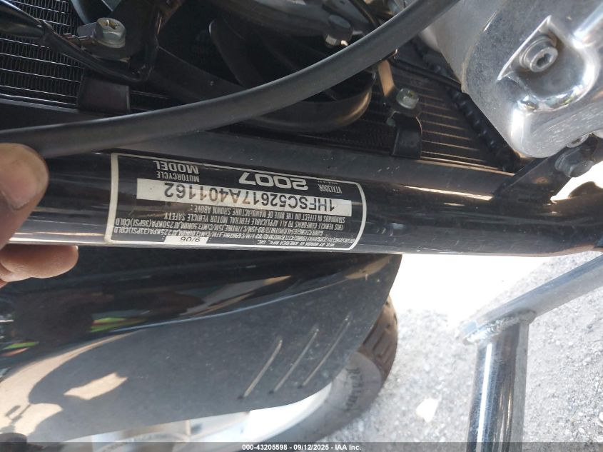 2007 Honda Vtx1300 R VIN: 1HFSC52617A401162 Lot: 43205598