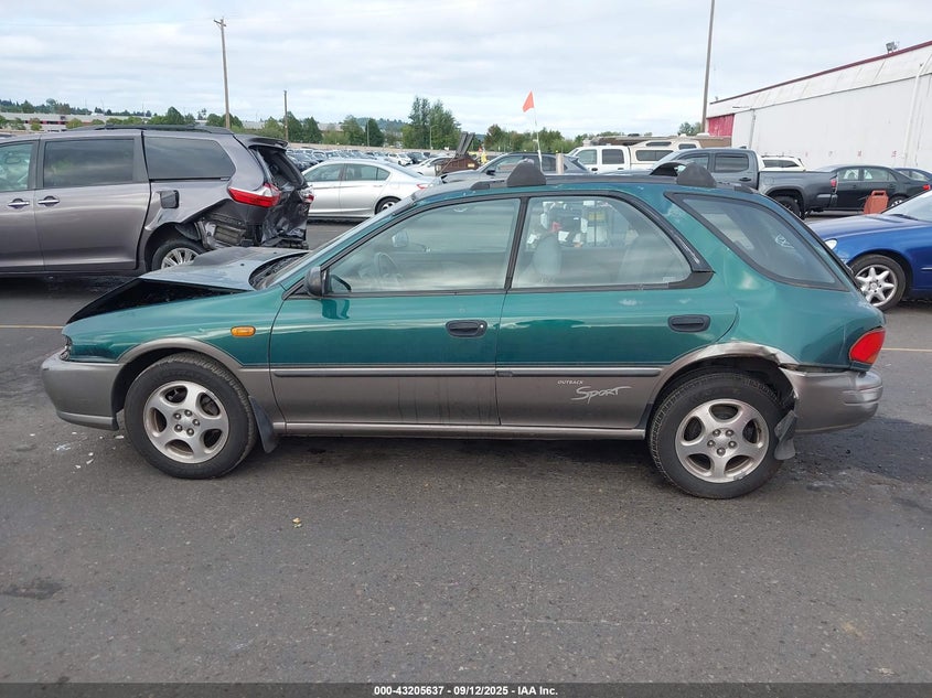 1997 Subaru Impreza Outback Sport VIN: JF1GF485XVG821809 Lot: 43205637
