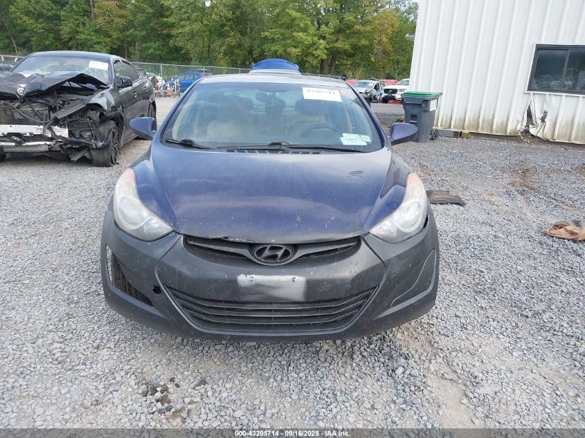 2013 Hyundai Elantra Gls VIN: 5NPDH4AEXDH168393 Lot: 43205714
