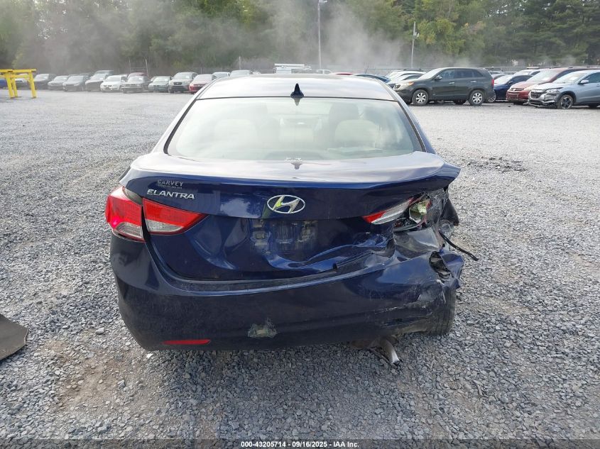 2013 Hyundai Elantra Gls VIN: 5NPDH4AEXDH168393 Lot: 43205714