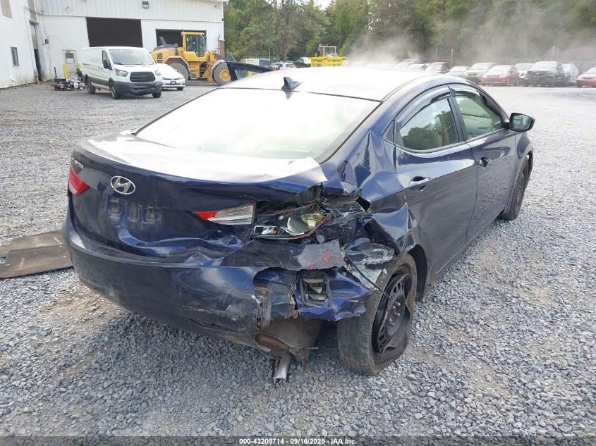 2013 Hyundai Elantra Gls VIN: 5NPDH4AEXDH168393 Lot: 43205714