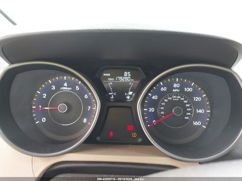 2013 Hyundai Elantra Gls VIN: 5NPDH4AEXDH168393 Lot: 43205714