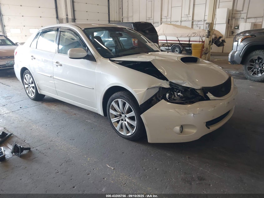 2008 Subaru Impreza Wrx white sedan gasoline JF1GE746X8G511179 photo #1