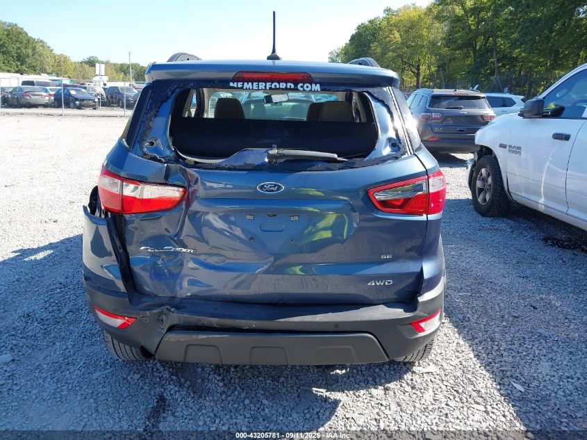 2022 Ford Ecosport Se VIN: MAJ6S3GL5NC469215 Lot: 43205781