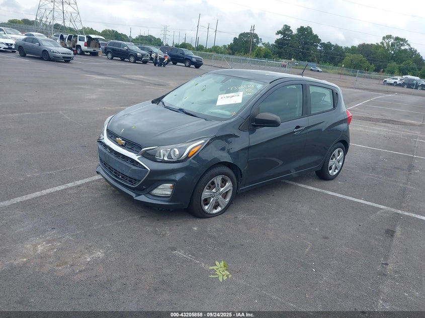 Vin: kl8cb6sa4kc702610, lot: 43700317, chevrolet spark ls cvt 20192