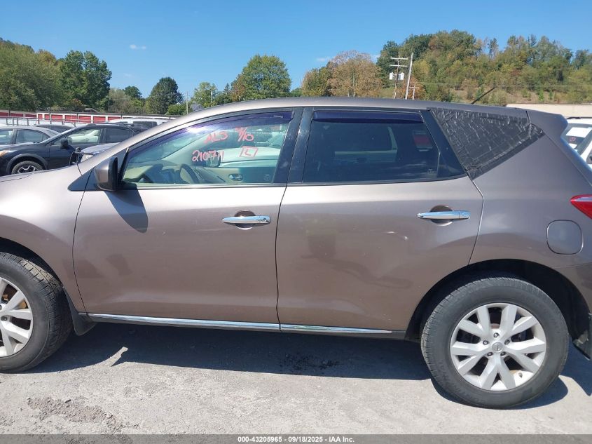 2012 Nissan Murano S VIN: JN8AZ1MW1CW210711 Lot: 43205965