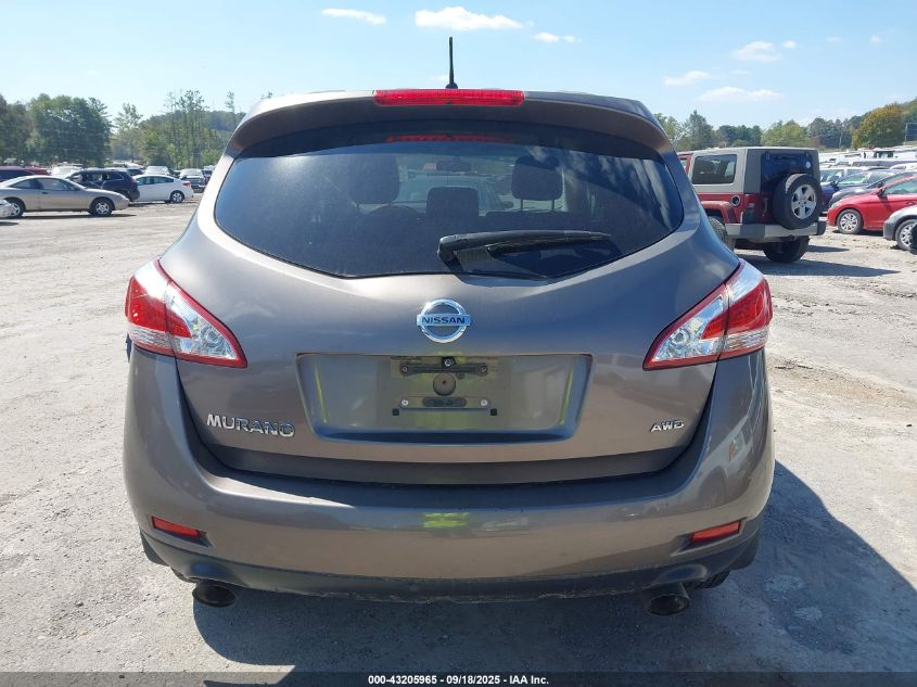 2012 Nissan Murano S VIN: JN8AZ1MW1CW210711 Lot: 43205965