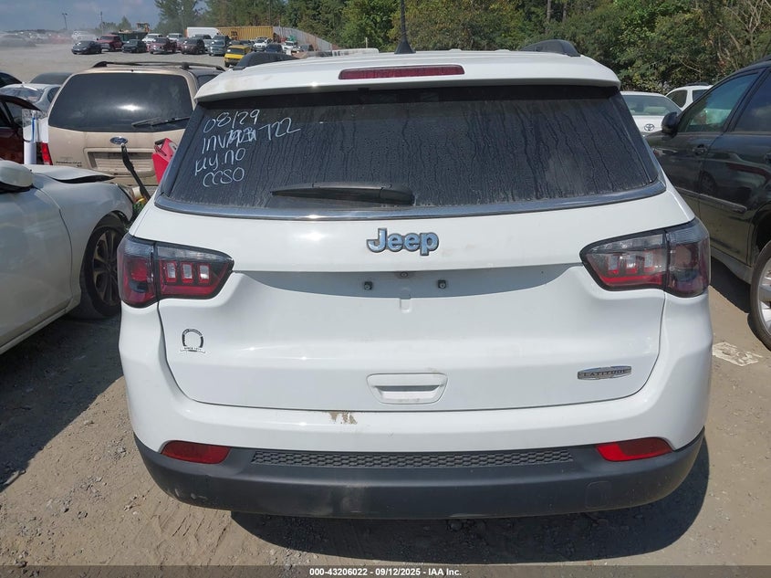 2022 Jeep Compass Latitude Fwd VIN: 3C4NJCBB7NT229675 Lot: 43206022