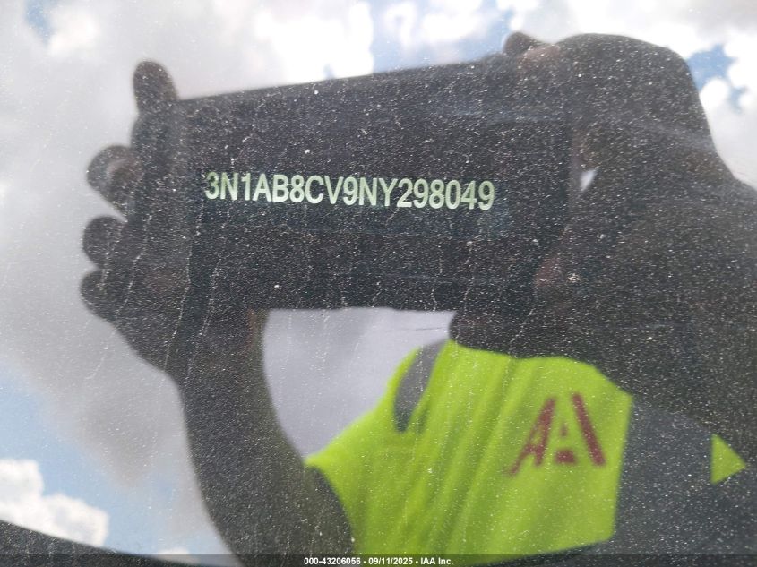 2022 Nissan Sentra Sv Xtronic Cvt VIN: 3N1AB8CV9NY298049 Lot: 43206056