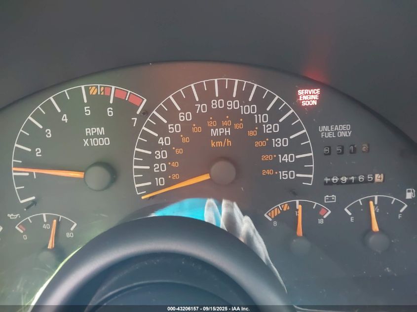 1994 Pontiac Firebird Formula/Trans Am/Gt VIN: 2G2FV22P5R2201619 Lot: 43206157