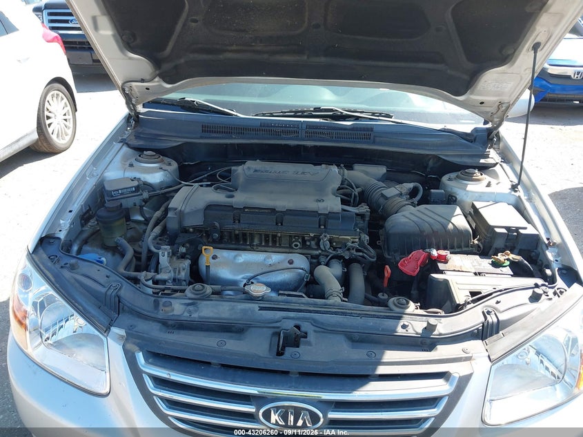 2009 Kia Spectra Ex VIN: KNAFE221995656370 Lot: 43206260