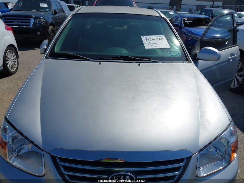 2009 Kia Spectra Ex VIN: KNAFE221995656370 Lot: 43206260