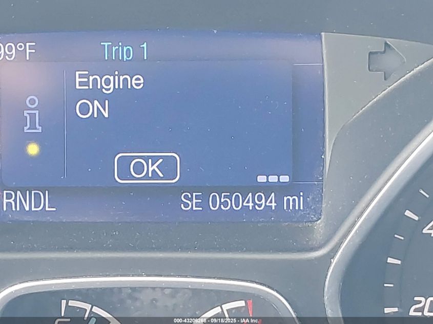 2013 Ford Focus Se VIN: 1FADP3F27DL193362 Lot: 43206268