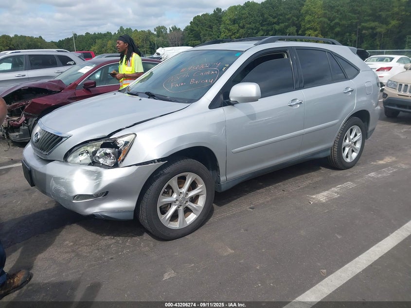 2009 Lexus Rx 350 silver other gasoline 2T2GK31U79C064384 photo #3