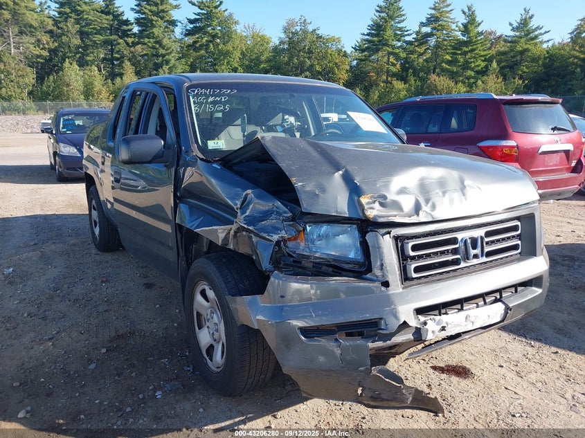 2007 Honda Ridgeline Rt VIN: 2HJYK16247H538343 Lot: 43206280