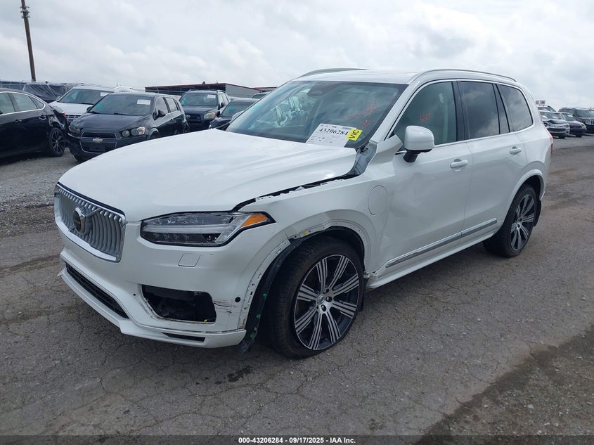 Vin: yv4h60cf9r1157693, lot: 43700741, volvo xc90 recharge plug-in hybrid t8 ultimate bright theme 7-seater 20242