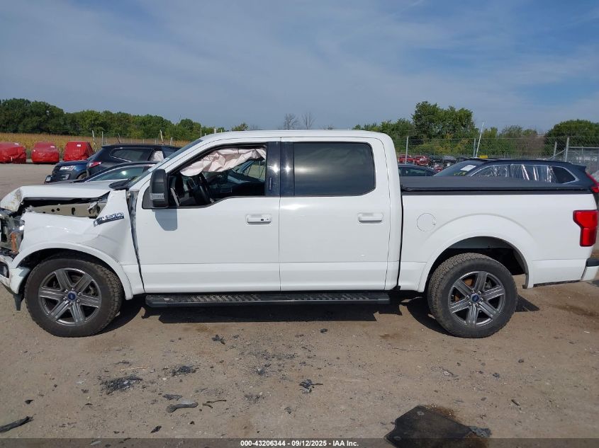 2019 Ford F-150 Lariat VIN: 1FTEW1E40KFA31934 Lot: 43206344