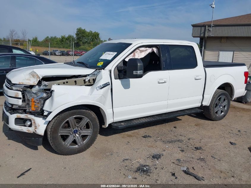 2019 Ford F-150 Lariat VIN: 1FTEW1E40KFA31934 Lot: 43206344