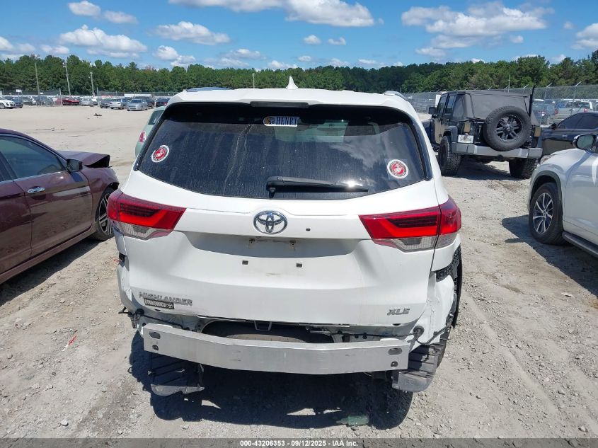 2017 Toyota Highlander Xle VIN: 5TDKZRFH9HS520822 Lot: 43206353