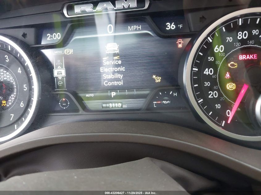2025 Ram 1500 Laramie 4X4 5'7 Box VIN: 1C6SRFJP2SN726839 Lot: 43206427