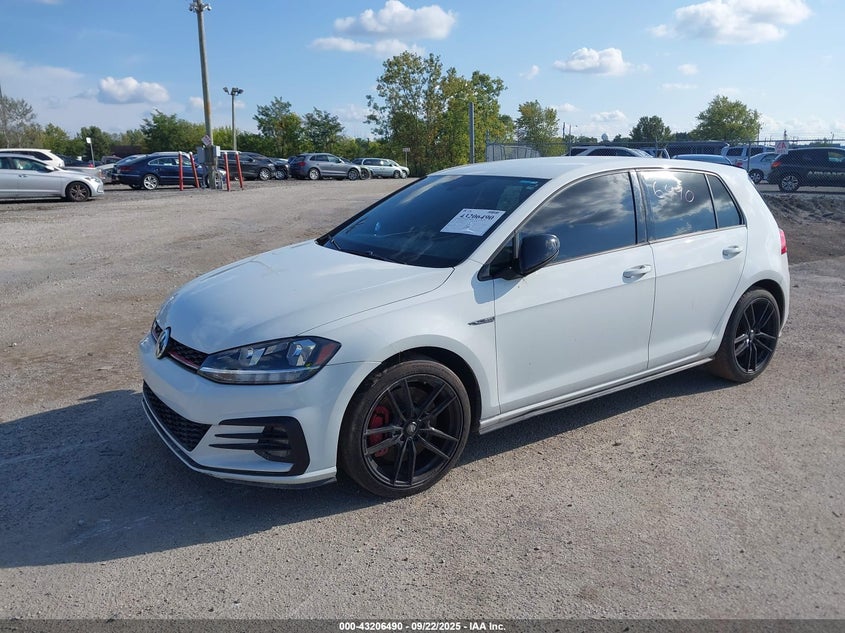 Vin: 3vw6t7au8lm002105, lot: 43700947, volkswagen golf gti 2.0t autobahn/2.0t s/2.0t se 20202