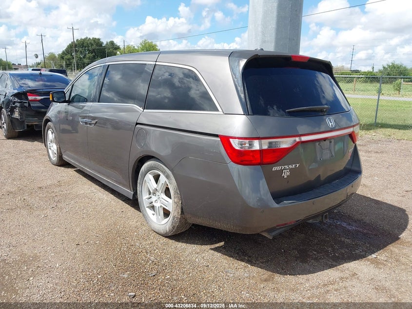 Vin: 5fnrl5h95bb024488, lot: 43700991, honda odyssey touring/touring elite 20113