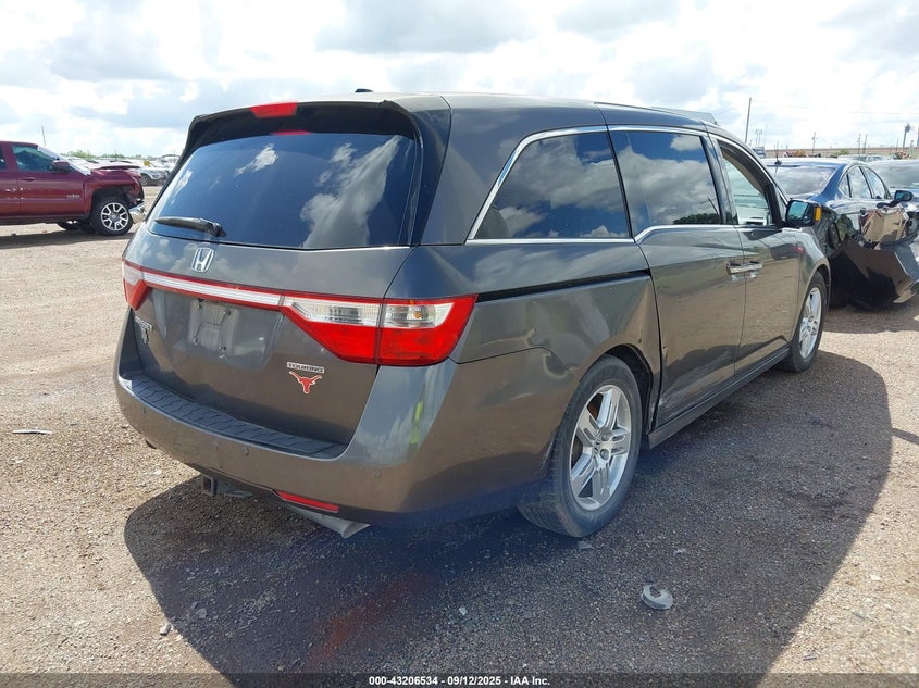 Vin: 5fnrl5h95bb024488, lot: 43700991, honda odyssey touring/touring elite 20114
