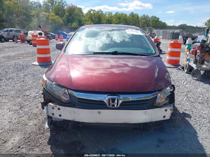 2012 Honda Civic Ex VIN: 19XFB2F88CE057037 Lot: 43206537