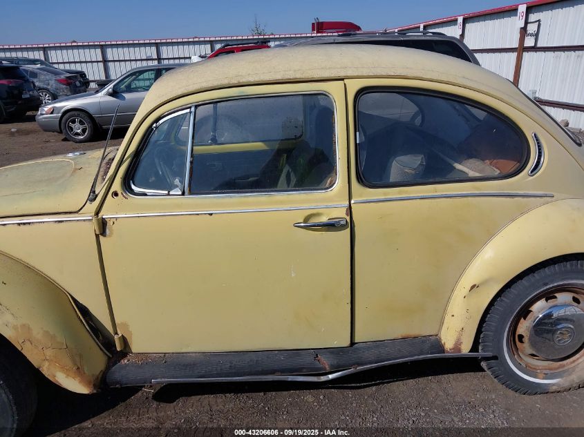 1972 Volkswagen Beetle VIN: 1122032967 Lot: 43206606