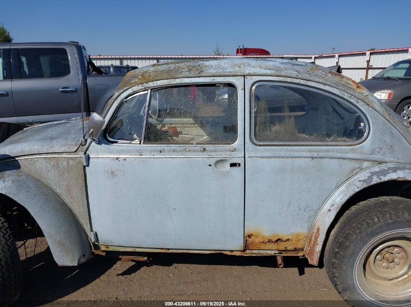 1968 Volkswagen Beetle VIN: 118888331 Lot: 43206611
