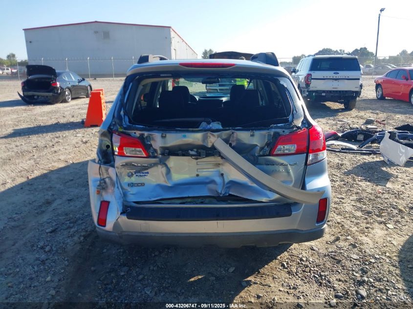 2012 Subaru Outback 2.5I Premium VIN: 4S4BRBCC0C3286141 Lot: 43206747