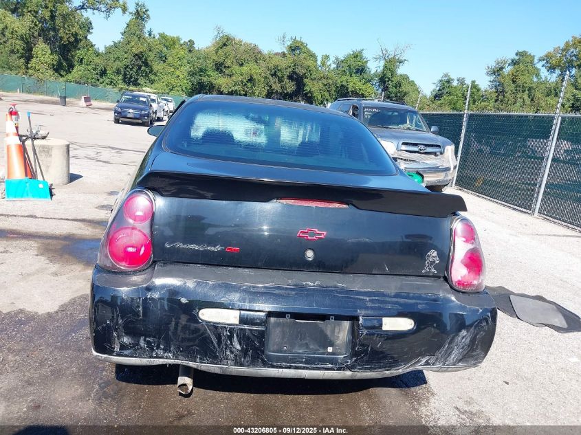 2002 Chevrolet Monte Carlo Ls VIN: 2G1WW15E929384896 Lot: 43206805