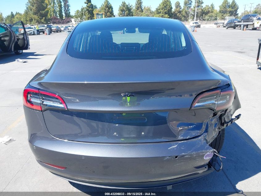 2018 Tesla Model 3 Long Range/Performance VIN: 5YJ3E1EB1JF183216 Lot: 43206833