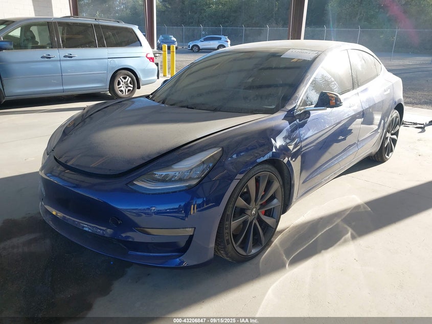 2020 Tesla Model 3 Performance Dual Motor All-Wheel Drive blue sedan electric 5YJ3E1EC3LF641141 photo #3