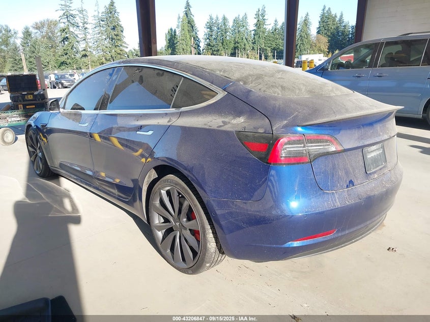 2020 Tesla Model 3 Performance Dual Motor All-Wheel Drive blue sedan electric 5YJ3E1EC3LF641141 photo #4