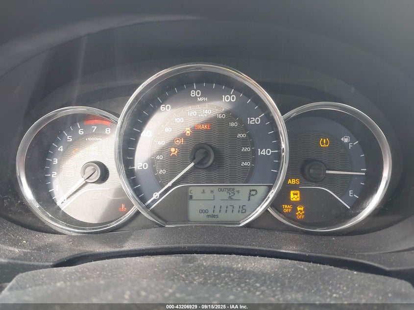 2014 Toyota Corolla L VIN: 2T1BURHE5EC062380 Lot: 43206929