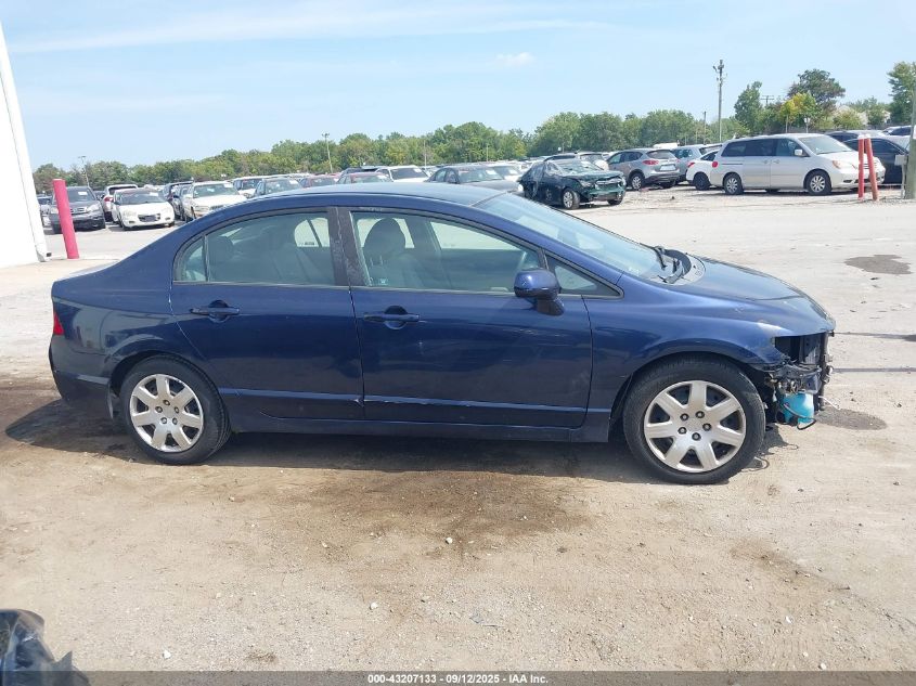 2009 Honda Civic Lx VIN: 1HGFA16559L029796 Lot: 43207133