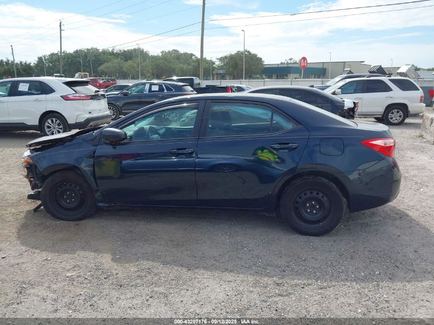 2019 Toyota Corolla Le VIN: 2T1BURHE4KC135878 Lot: 43207176