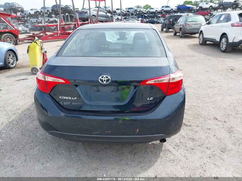 2019 Toyota Corolla Le VIN: 2T1BURHE4KC135878 Lot: 43207176