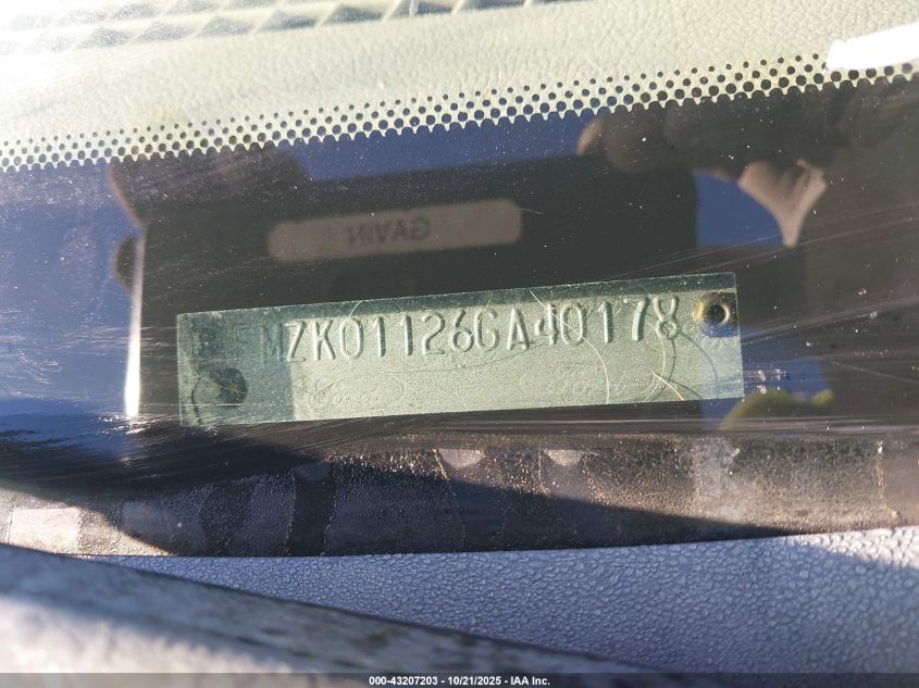 2006 Ford Freestyle Se VIN: 1FMZK01126GA40178 Lot: 43207203