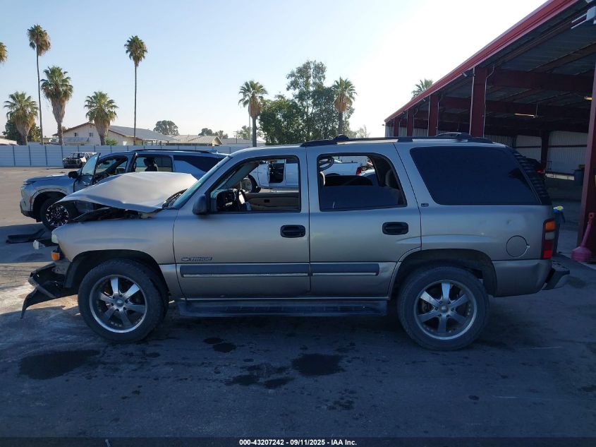 2002 Chevrolet Tahoe Ls VIN: 1GNEC13T02R321664 Lot: 43207242