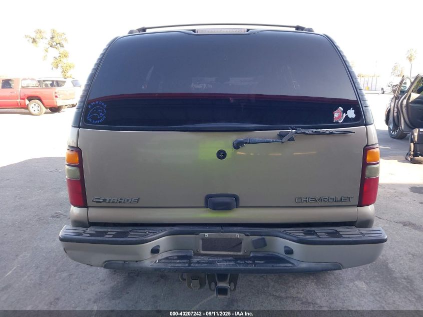 2002 Chevrolet Tahoe Ls VIN: 1GNEC13T02R321664 Lot: 43207242